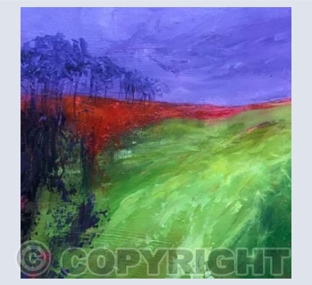 Lime and Scarlet Hills
