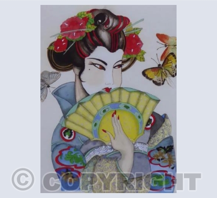 Beautiful Geisha Girl