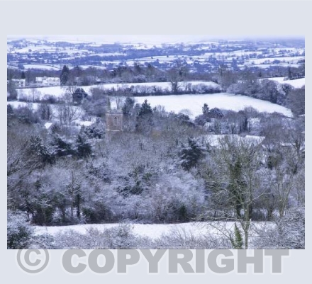 St. Andrew's Church in the snow