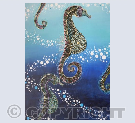 Seahorse family