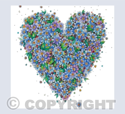 Forget-me-not Heart