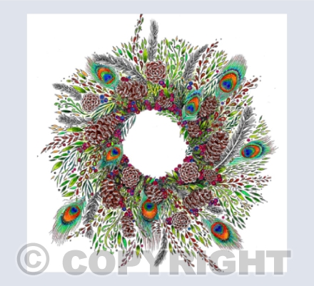 Peacock Wreath