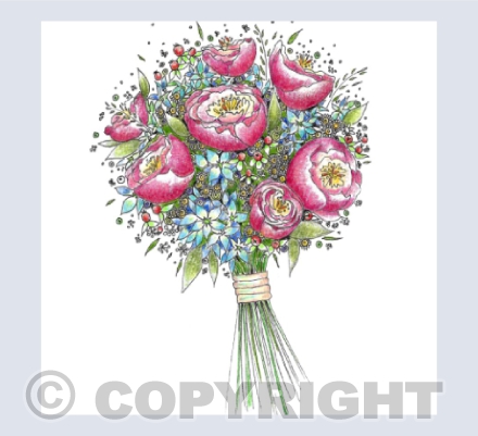 Hydrangea and Peony