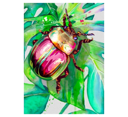 Beetle digital - Rainbow leaf warrior