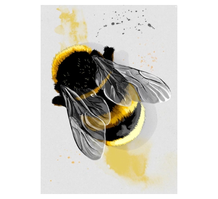 Bumblebee digital no leaves - Be happy