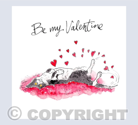 Loved up kitty - Be my Valentine