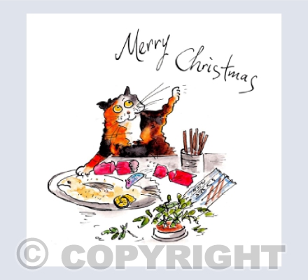 Merry Christmas - Moggy and fish dish