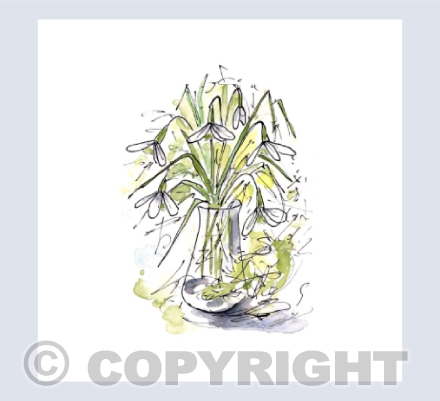 Vase of Snowdrops