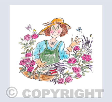 Happy in the garden
