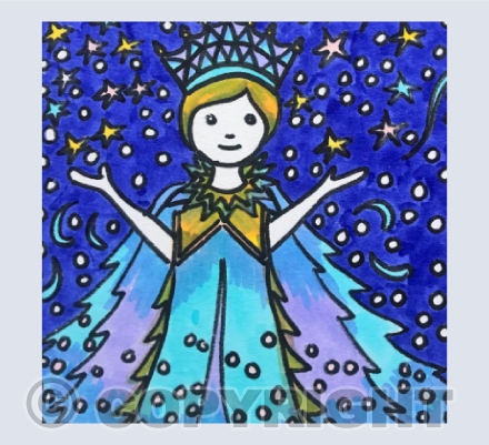 Little Sparkley Ice Princess Card