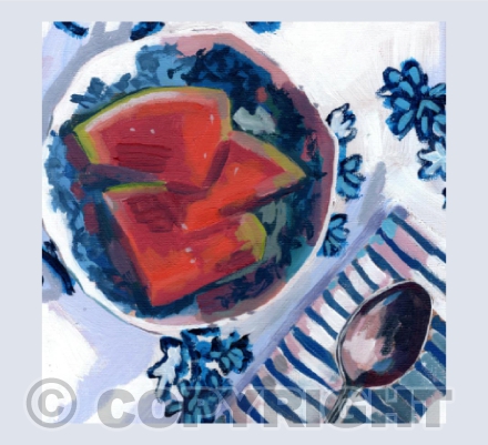 Colourful Kitchen Watermelon & Spoon I