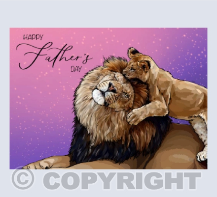 Father's Day Lion and Cub