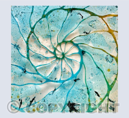 Giant Ammonite with Copper