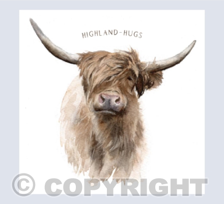 'Highland Hugs' - Watercolour