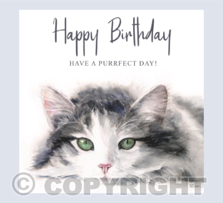 "Green Eyes" - Birthday Card