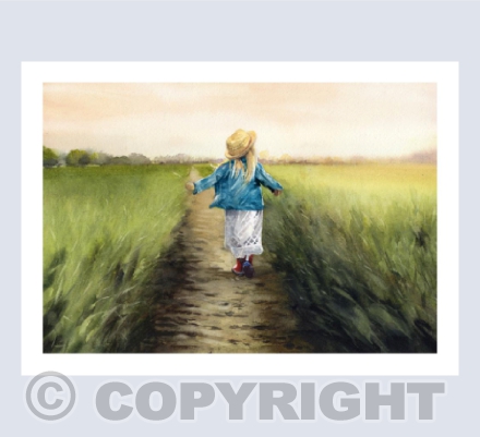 "Welly Walk" - Watercolour Painting
