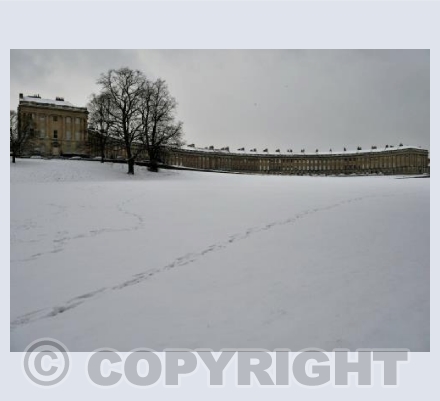 The Royal Crescent in the Snow