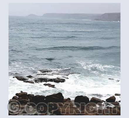 Sennen Beach Stormy Sea