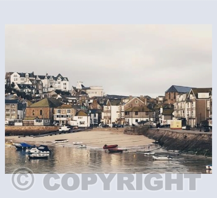 St Ives Harbour - Sepia Tones
