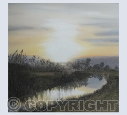 "Sunset, Wicken Fen"