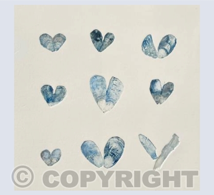 Mussel shells intaglio