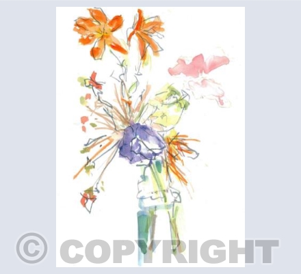 Hello Sunshine Crocosmia and Sweet Pea