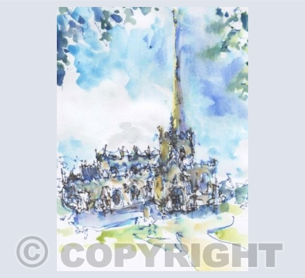 St. James' Trowbridge catching the afternoon sun