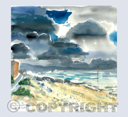 RESTORED Coastal view, West Sussex