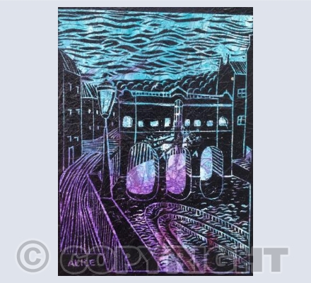 Pulteney Bridge lino