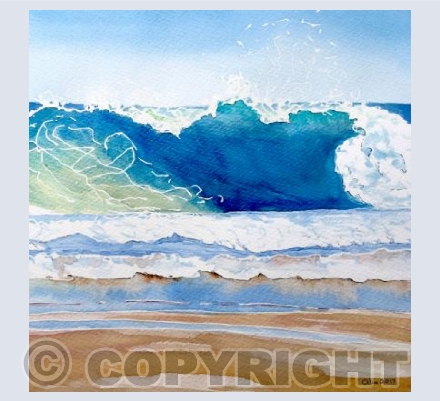 Cornish breakers, St Ives