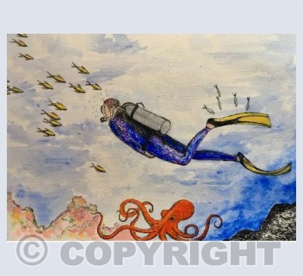 Scuba Diver in Tropical waters