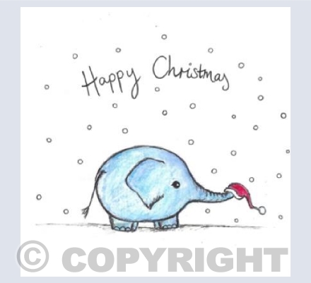 Happy Elephant Christmas 