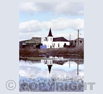 Norwegian Church( in it's original position), Cardiff Docks.