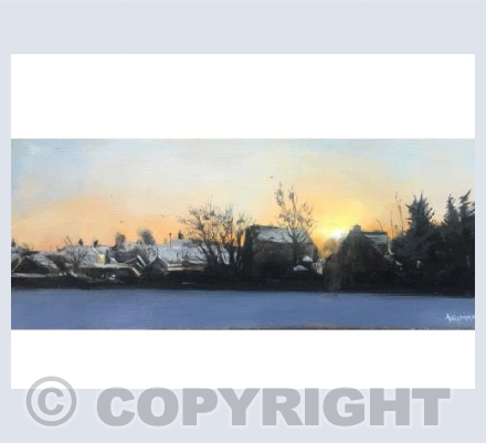 Snow and Sunset Hambidge Lane 2018