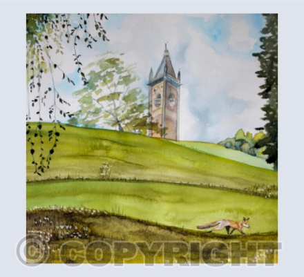 Passing Fox, Brandon Hill Park, Bristol