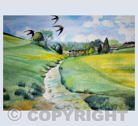 Swifts Over Wookey Hole