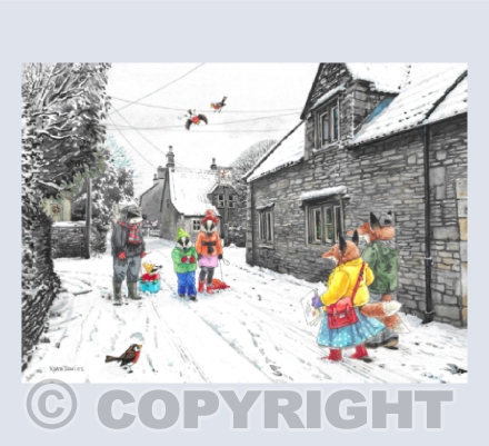 Colerne Christmas 24 - Heading for Hanger Hill