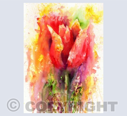 Brusho Tulip