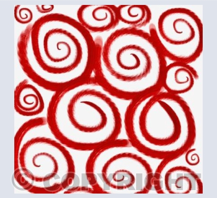 Digital Red Spirals