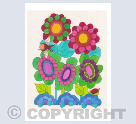 Flowers Retro