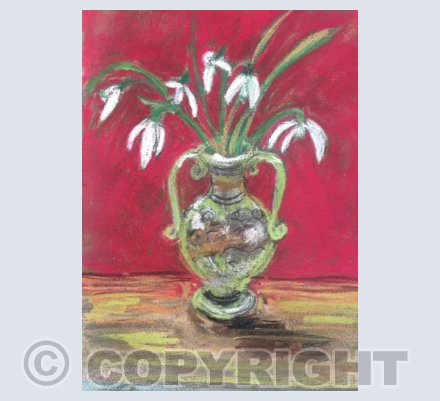 Snowdrops in a vase
