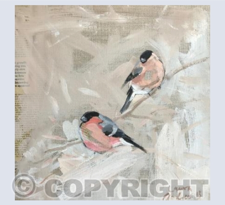 Bullfinch pair card
