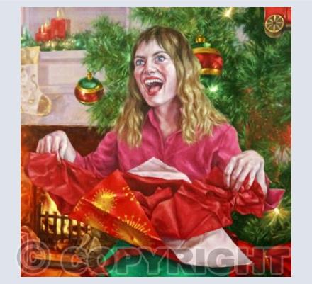 Laughing While Unwrapping