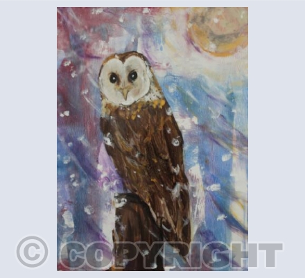 Moon light Owl