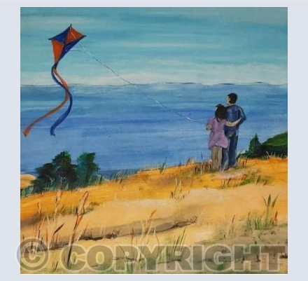 Lovers coastal day