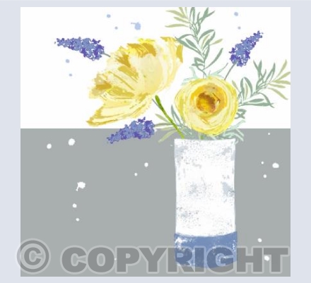 Yellow Tulip & Rose Bouquet