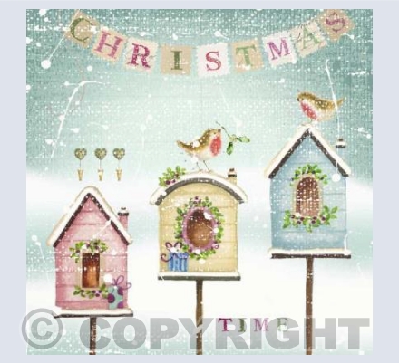 Snowy bird boxes