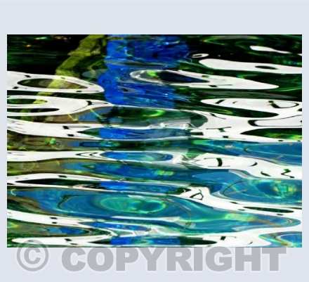 Fluidity in Blue and Green