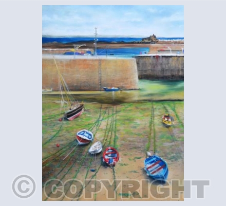 Low Tide In Mousehole Harbour