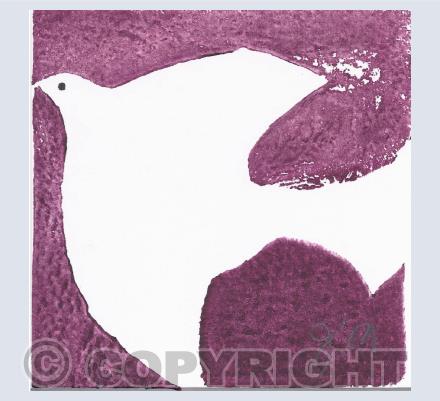 Purple Dove Card